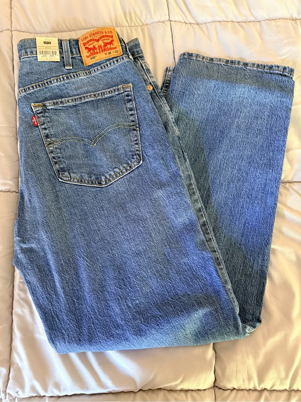 Levi's Men's Light Blue Straight-Leg Jeans